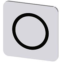 SIEMENS 3SU19000AF810QA0 Labeling Plate, O INSCR. LABEL,SILVER 22 X 22MM, SYMBOL: O