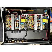 How does the switching power supply affect the pulse signal?