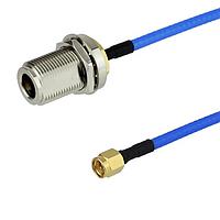 Fairview FMC0211141 SMA Male to N Female Bulkhead Cable FM-F141 Coax