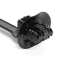 HellermannTyton 157-00268 Cable Tie Mounts 1-Pc Cable Tie/Fir Tree Mount with Disc, 8.5"L, 6.2 - 13.0 mm, PA66HIRHSUV, Black