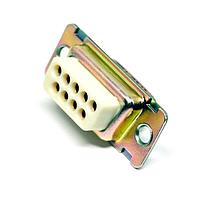 ITT Cannon DEMA9SF225 Receptacle D-Sub, 9 Skt/ crimp term, SST shell