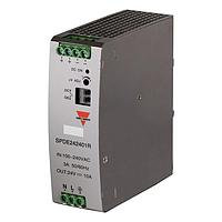 Carlo Gavazzi SPDE242401R Switching Supplies Switching Power Supply, AC/DC, 240W, Single Phase, 24V, Screw Terminals, IP20,DC OK relay, PFC, DIN-Rail Mounting, Over-load, Over-voltage, Short-circuit and Over-temperature Protections, metal housing