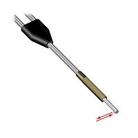 Banner Engineering BTETA1.53S Fiber Optic Sensors Glass Fiber; Diffuse Mode 2.29 mm dia. Bundle; Stainless Steel Sheathing; 0.91 m long; 5/16x24 Thread with 25.4 mm long Probe, Side Exit sensing