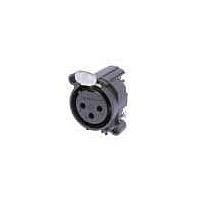 NEUTRIK NC3FAH2 Receptacles 3C FEMALE RECEPT ground shell contact