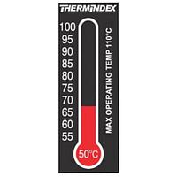 SpotSee 2000 AVKC36 Horizontal, Self-Adhesive HORIZONTAL REVERSIBLE ROOM THERMOMETER RANGE: 62-84F
