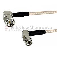 Fairview FMC0451315 RA SMA Male to RA SSMA Male Cable RG-316 Coax