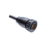 Amphenol LTW 1DD-18BFMM-LL6A04 Sensor Cables / Actuator Cables Ceres, Large Size, Plastic, 5A, 18 pins, Female Connector, Male Contact, Straight, 2 Points Lock, Overmolded, Length 4000mm, IP66