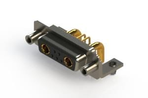 D-sub style connector components for industrial and electronic interconnection