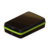 Serpac CX67DBKANG Hand Held CX-67 Series Waterproof Pocket Enclosure with Neon Green Seal. Three-Piece Design, Polycarbonate Plastic, Integrated Waterproof Seal, IP 65, 66, 67; NEMA 4X, 12, 13 Ratings