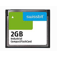 Swissbit SFCF2048H1AF2TO-I-DS-527-STD Compact Flash Cards Industrial Compact Flash Card, C-500, 2 GB, SLC Flash, -40C to +85C