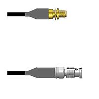 Amphenol Custom Cable Q-3000X000D144i RF Cable Assemblies SMA-SJB/HDBNC-SP LMR19 144I