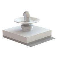 Essentra Components CCBSBT-7-01A-RT Snap Lock CB Spt,Adh Mnt,Natural,7/16 in Spc