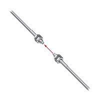 Banner Engineering PIT46TSL5-VL Fiber Optic Cables Plastic Fiber, Opposed Mode; Core Dia.: 1 mm; Fiber Length 2 m; Thread M4; Stainless Monocoil; 25 mm Bend Radius; Vantage Line