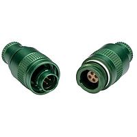 LEMO HEU.0M.305.LLNPV Connectors Recept w/Nut Size 0 5 Contacts Green