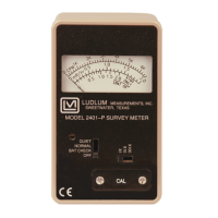 LUDLUM 2401-P Pocket-Size Survey Meter With Pancake GM (0 ~ 200 mR/hr; 0 ~ 660 kcpm)