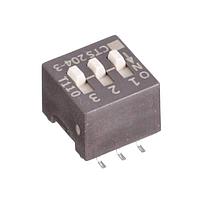 CTS Electronic Components 204-3STR DIP Switches DIP SW Gull Wing Gold Plated 3 SW SPST, REEL