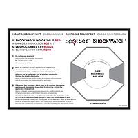 SpotSee 26106ML ShockDot/ShockWatch Spanish, French, German - Size: 8.75" x 5.75"