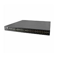 Lantronix SM48TAT4XA-RP-NA Power over Ethernet - PoE 48-port Gigabit PoE+ with (4) 1G/10G SFP+, single AC P/S modular