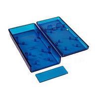 Hammond Manufacturing 1593YTBU Hand Held Instrument Box w/BattDoor, ABS 5.5x2.6" ClearBlue