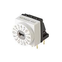 Same Sky (formerly CUI Devices) RDS2-16S-1012-RA-254-D-67 DIP Switches 16 Position Through Hole 2.54 mm Pitch IP67 Right Angle Flush Arrow Actuator