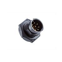 Amphenol LTW BD-08PMMP-LC7001 Standard Circular Connector Ceres, Standard Size, Plastic, 5A, 08 pins, Male Connector, Male Contact, Circular, 2 Points Lock, PCB 180, Receptacle, IP67