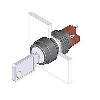 EAO 51-135.025D Keylock Switches KYLK RND MNT 2POS