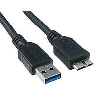 Qualtek Electronics 3023005-01M USB 3.0 USB 3.0 A - MICRO B 30/30/24 1M BLK