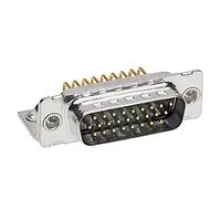 Molex / FCT 173113-0153 High Density D-Sub Connectors FCT HD MACHCONT PLG RA W/MBKT 15P .8umAu