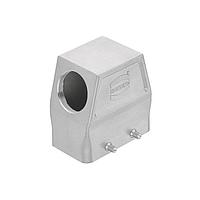HARTING 19440160301 Hoods 16B INOX (Stainless Steel), Double Lever, Bulkhead Mount Housing (FPM seal)