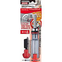 Vessel TD-6816MG Ratchet Screwdriver (16 bits)