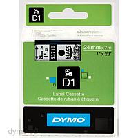 DYMO 63020724 Labelmanager D1 Black/Clear Tape (24mm x 7m)