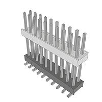 Samtec HW-10-11-T-D-615-SM Headers High Temperature Flexible Board Stacking Header