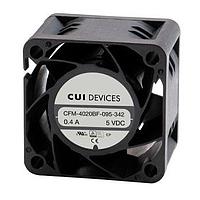 Same Sky (formerly CUI Devices) CFM-4020BF-235-114-20 DC Fans dc axial fan, 40 mm square, 20 mm, 24 Vdc, ball, 3500 RPM, 4.38 CFM, TS