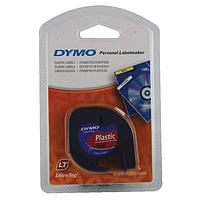 DYMO 63020743 LetraTag Red Plastic Tape (12mm x 4m)