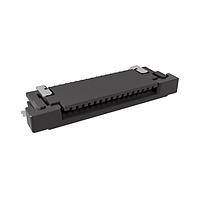 Amphenol FCI SFV16R-2STBE1HLF Board Mount 0.50mm Flex Connector, SFV-R Series, 16 Position, Top Side Contact, Side Entry Surface Mount ZIF Connector, Halogen Free, Lead Free, Gold Flash
