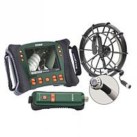 EXTECH HDV650W-10G HD VideoScope Wireless Plumbing Kit with 10m Probe Inspection Camera with Wireless Handset, 25mm camera head, 60° FOV/Long Depth
