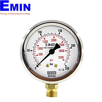 WIKA 213.53 (0~250 bar,dial 63,lower mount) Pressure Gauges (250 bar)