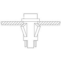 VCC 1090QCX1-28V Incandescent Panel Mount Indicators INCND PMI W/TERM BLK BEZEL