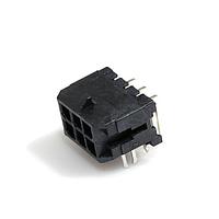 Molex 43045-0623 Shrouded Microfit 3.0 RA PTH Clip 30Au DR 6 Ckt