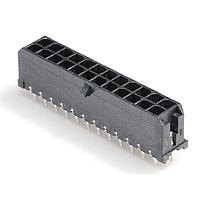 Molex 43045-2426 Shrouded MicroFit 3.0 V TH Clip DR 30Au 24Ckt