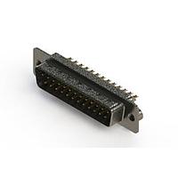 EDAC 627-M25-222-WT2 D-Sub Connectors - Standard Density Vertical Machined D-Sub Connectors