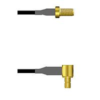 Amphenol Custom Cable Q-2V03I0003024i RF Cable Assemblies SMA-SJ/SMB-RJ G174 24I