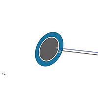 PUI Audio AB3526B-LW100-R Piezoelectric PIEZO CERAMIC BENDER 35MM DIA. 30VP-P