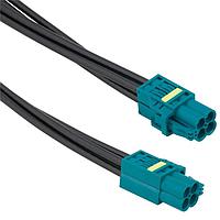 Amphenol RF 095-820-212M100 RF Cable Assemblies Type A Mini-FAKRA Quad Jack to Type A Mini-FAKRA Quad Jack RG-174 1 Meter