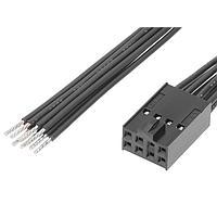 Molex 219659-1083 Rectangular Cable Assemblies Female-Pigtail (OTS) Cbl Assy Dual Row 300mm Tin Plating 8 Ckt Blk