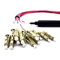 Techway BREAKOUT MTP12-M TO 12XLC Fiber Optic Cable Assemblies Breakout optical cable MTP12-M to 12xLC simplex, length 1m