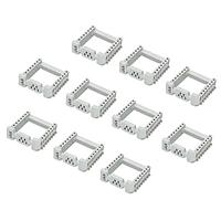 Mikroe MIKROE-5211 Sockets & Adapters SOCKET mikroBUS 16 SMD Gray (10pcs)
