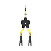 Banner Engineering CSB-UNT525M1251 Splitter Cables M12 QD Splitter Cable; 5-pin; 0.3 m Female Branches Unterminated Trunk; 7.62 m (25 ft); 5x22 GA 25 ft Trunk 1 ft Branch