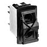 APEM KR47CAKEEG Rocker Switches 12V 2Pole 10Term Grn LED Solder Lug