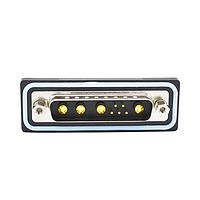 NorComp CDFS9W4103L411 Mixed Contact D-Sub Connectors 9W4 solder cup M FL 4-40 int thrd 40 Amp